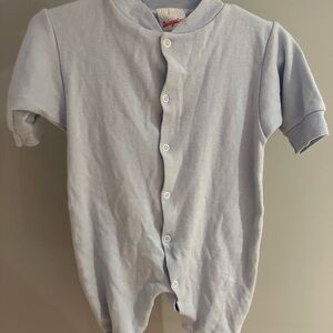 Snugabye Light Blue Baby Onesie